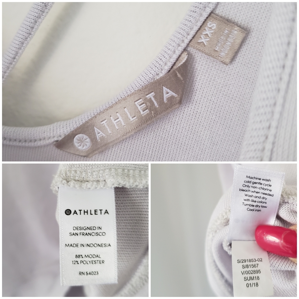 Athleta Serenity V-Back Tank Size XXS - Picture 7 of 8